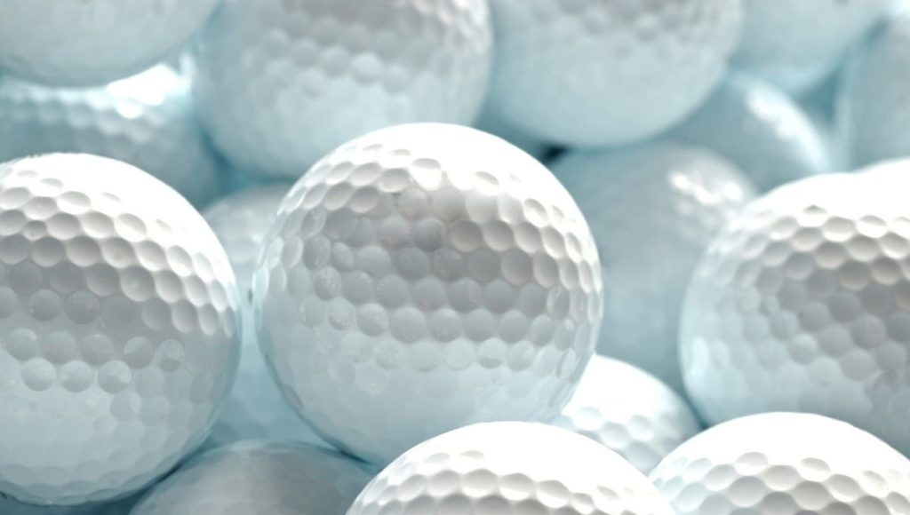 Lots of clean golf balls