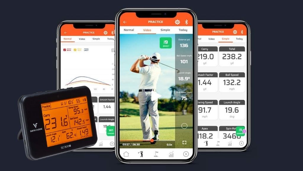 Swing caddie sc300i can monitor your launch angle, carry distance, and ball speed