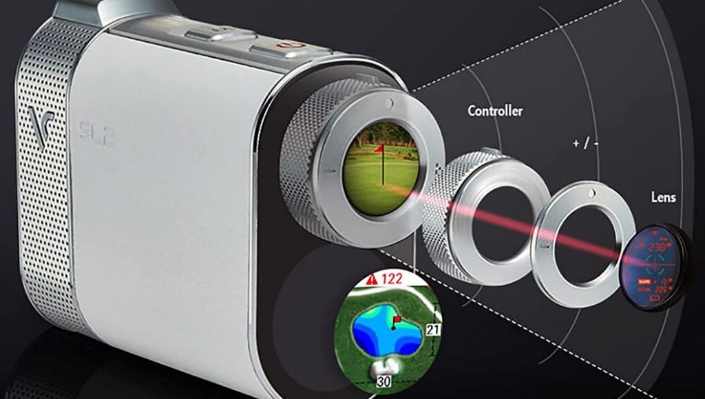 Voice caddie sl2 laser rangefinder 6x optical magnification can easily capture any point