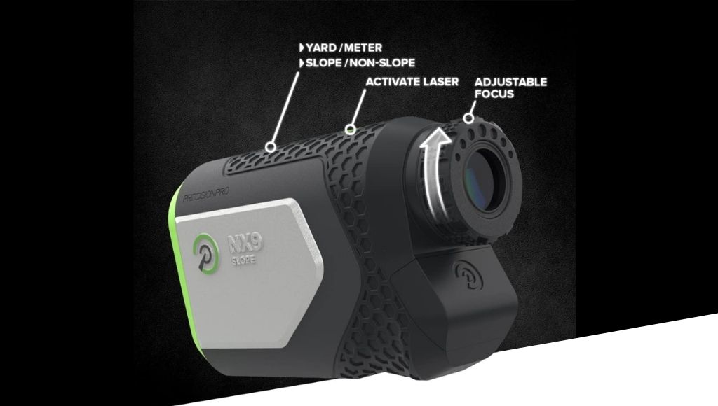 Blue tees golf - series 3 max laser rangefinder made with multiple features  